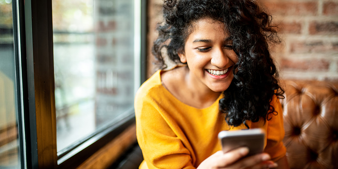 A woman researching the key steps to make an informed decision on abortion